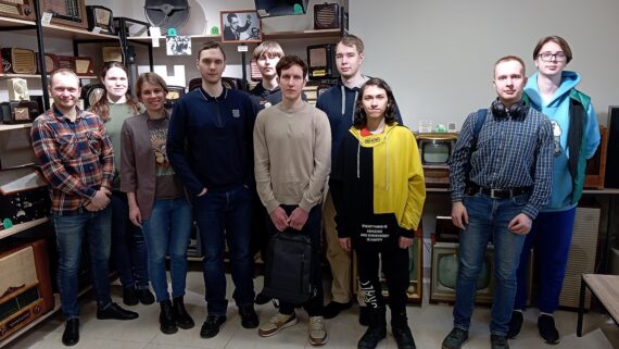 Студенты ПсковГУ в музее радио Пскова